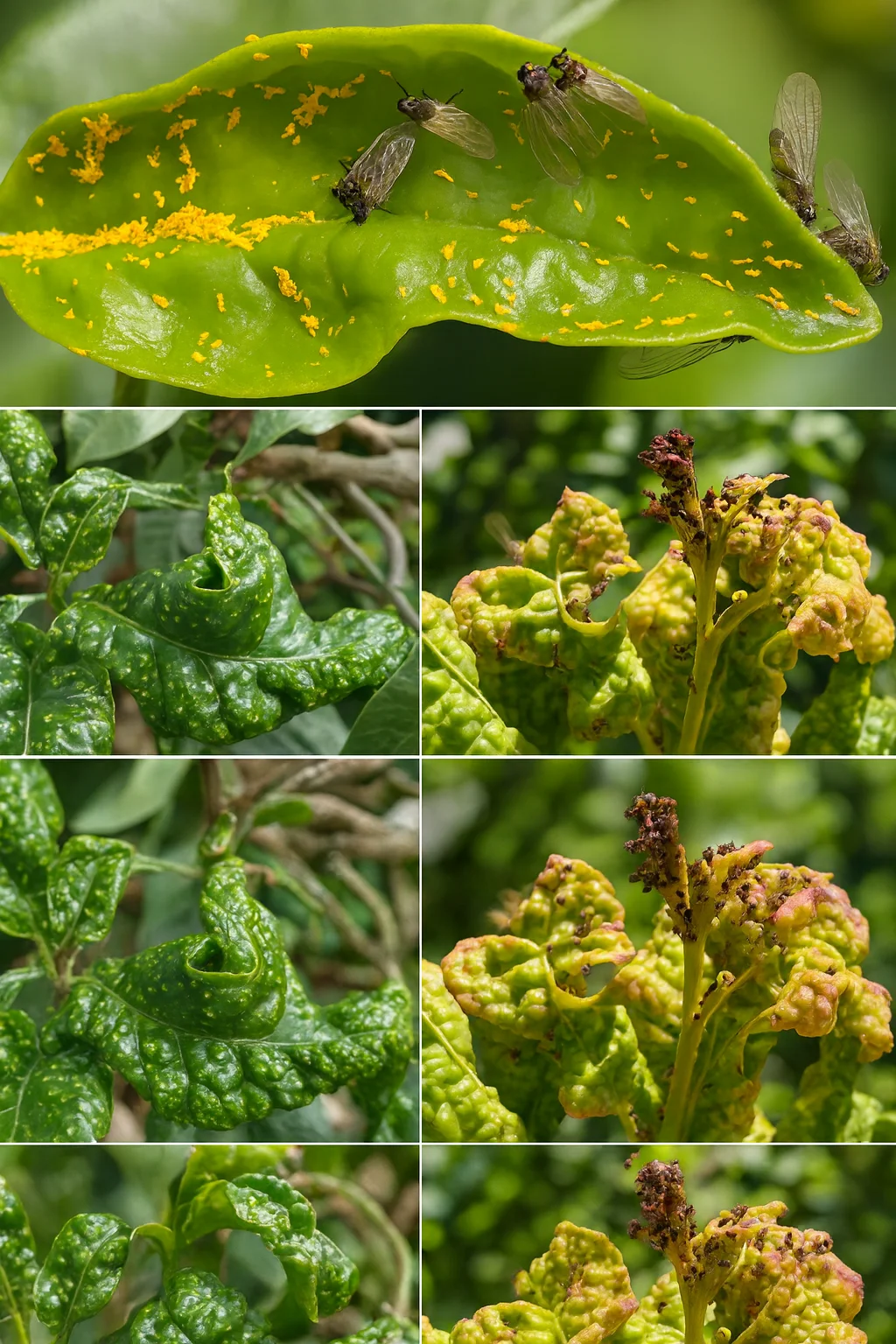 eliminar plagas de naranjos